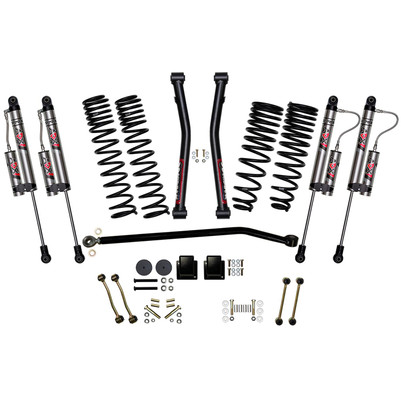 Skyjacker G351RKXLT 3.5" Front 2.5" Rear Dual Rate Long Travel Coil Spring Lift Kit with ADX 2.0 Remote Reservoir Shocks for 20-26 Jeep Gladiator JT 3.6L Rubicon