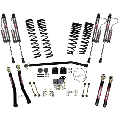 Skyjacker G552KXLTD 5.5" Front 3.5" Rear Dual Rate Long Travel Coil Spring Lift Kit with ADX 2.0 Remote Reservoir Shocks for 20-26 Jeep Gladiator JT 3.0L EcoDiesel non-Rubicon