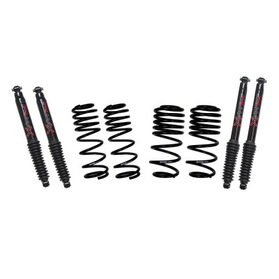 Skyjacker LOWJL025EPB LOWJacker Lowering Sport Coil Kit with Black MAX Shocks for 21-25 Jeep Wrangler JL 4xe non-Rubicon