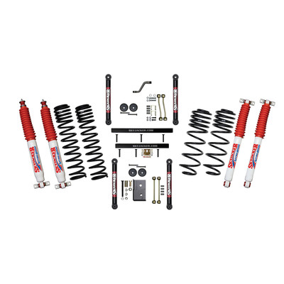 Skyjacker TJ403BPNLT 4" Dual Rate Long Travel Coil Spring Lift Kit with Standard Lower Control Arms with Nitro 8000 Shocks for 03-06 Jeep Wrangler TJ & Unlimited