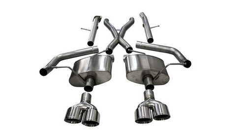 CORSA 21052 Xtreme Cat-Back Twin Polished Tips for 18-21 Jeep Grand Cherokee Trackhawk 6.2L HEMI CORSA 21052 Xtreme Cat-Back Twin Polished Tips for 18-21 Jeep Grand Cherokee Trackhawk 6.2L HEMI