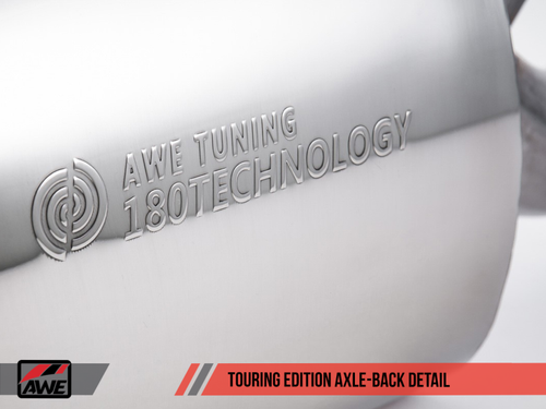 DISCONTINUED AWE Tuning BMW F3X N20/N26 328i/428i Touring Edition Exhaust Quad Outlet - 80mm Diamond Black Tips