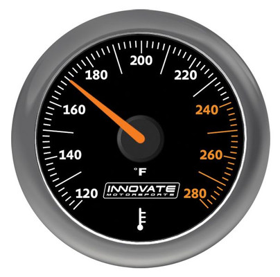 Innovate Motorsports 38610 MTX-A Analog Water/Oil Temp Gauge 120-280F 