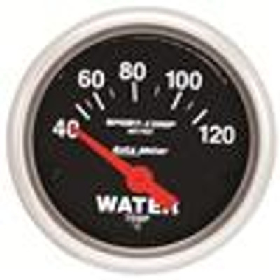 AutoMeter Sport-Comp 52mm 40-120 Degree Short Sweep Electronic Water Temperature Gauge - 3337-M AutoMeter Sport-Comp 52mm 40-120 Degree Short Sweep Electronic Water Temperature Gauge - 3337-M