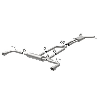 DISCONTINUED MagnaFlow 07 Audi Q7 V8 4.2L Dual Split Rear Exit Stainless Cat-Back Perf Exhaust - 15085