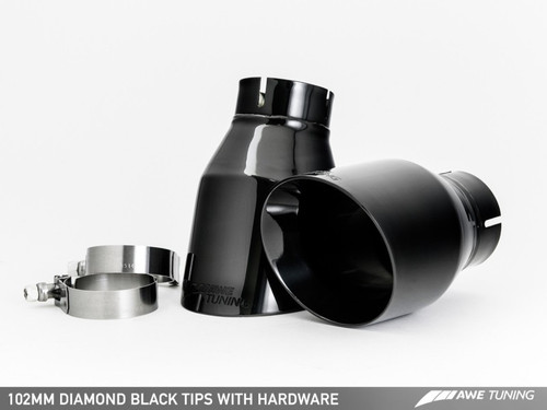 DISCONTINUED AWE Tuning Audi C7.5 A7 3.0T Touring Edition Exhaust - Quad Outlet Diamond Black Tips