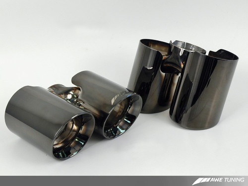 DISCONTINUED AWE Tuning Panamera Turbo Performance Exhaust System Touring Edition Diamond Black Tips