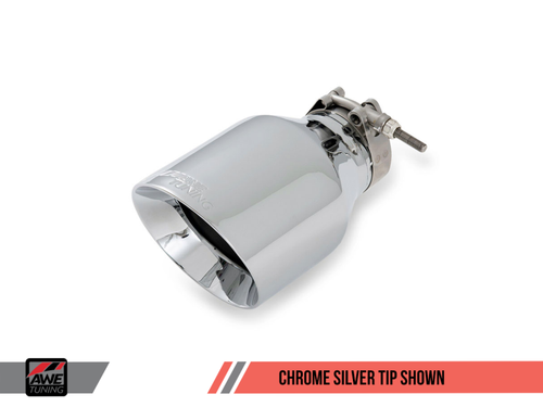 DISCONTINUED AWE Tuning VW MK7 Golf 1.8T Touring Edition Exhaust w/Chrome Silver Tips (90mm)