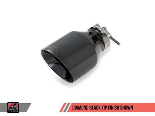 DISCONTINUED AWE Tuning Mk5 Jetta Mk6 Sportwagen 2.5L Touring Edition Exhaust - Diamond Black Tips