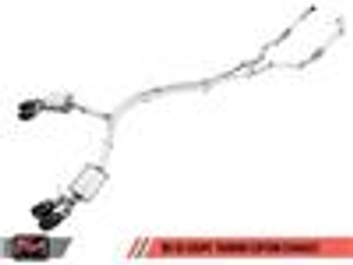 DISCONTINUED AWE Tuning Audi B9 S5 3.0T Touring Edition Exhaust - Diamond Black Tips (90mm)