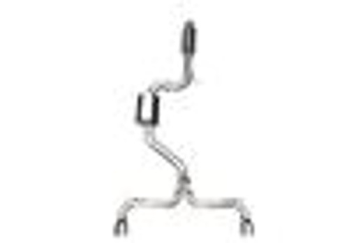 DISCONTINUED AWE Tuning Audi B9 S4 3.0T Track Exhaust (Resonated for Perf. DP) 102mm - Chrome Silver Tips