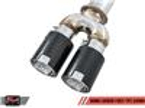 DISCONTINUED AWE Tuning BMW F8X M3/M4 Resonated SwitchPath Exhaust - Carbon Fiber Tips (96mm)