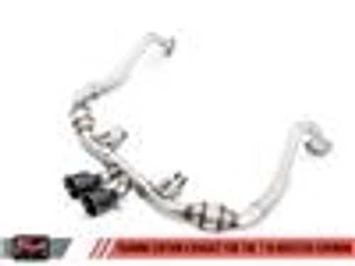 DISCONTINUED AWE Tuning Porsche 718 Boxster / Cayman Touring Edition Exhaust - Carbon Fiber Tips