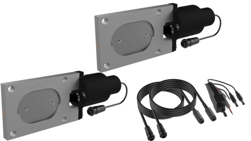 QTP QTEC66 Bolt-On QTEC Dual Low Profile Oval Electric Cutout Valves 