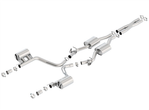 DISCONTINUED BORLA S-Type Cat-Back Exhaust System w/MDS Valves (2016-2017 5.7L Dodge Challenger RT) DISCONTINUED BORLA S-Type Cat-Back Exhaust System w/MDS Valves (2016-2017 5.7L Dodge Challenger RT)