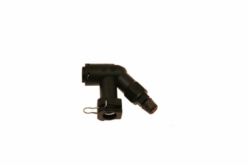 DISCONTINUED McLeod Fitting Elbow Connector W/Bleed Screw For Wire Clip Male Plug In Fittings