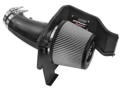 aFe Power 51-12172-C Track Series Carbon Fiber Cold Air Intake System Pro DRY S Filter for 11-23 Challenger, Charger SRT8 6.4L, SRT 392 & 12-14 300 SRT8 6.4L HEMI