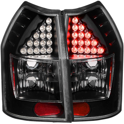ANZO USA 321017 LED Tail Lights Black for 05-08 Magnum
