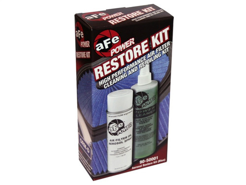 aFe Power 90-50001 Air Filter Restore Kit Blue Aerosol