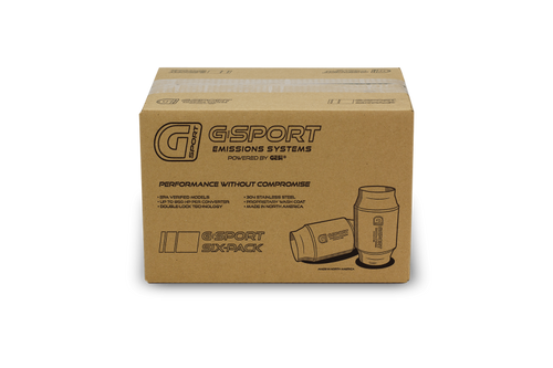 DISCONTINUED GESI G-Sport 6PK 300 CPSI EPA Approved 4in Inlet/Outlet x 4.5in Body x 7in OAL Catalytic Converter - 685040