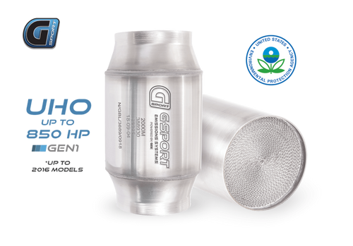 DISCONTINUED GESI G-Sport 300 CPSI EPA Approved 4in Inlet/Outlet x 4.5in Body x 7in OAL Catalytic Converter - 85040