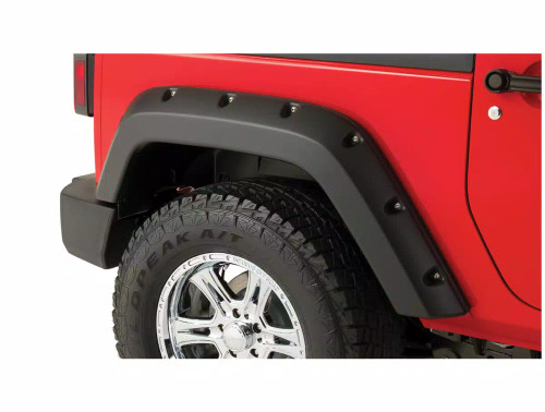 Bushwacker 10078-02 4-3/4" Pocket Style Flares Rear for 07-18 Jeep Wrangler JK 2-Door Bushwacker 10078-02 4-3/4" Pocket Style Flares Rear for 07-18 Jeep Wrangler JK 2-Door