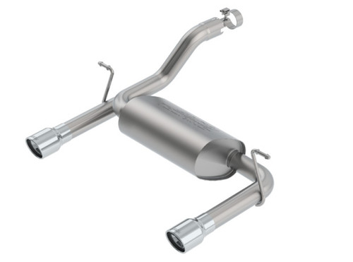 BORLA 11955 Axle-Back Exhaust Touring Chrome Tips for 18-24 Jeep Wrangler JL 3.6L