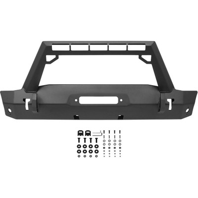 Westin 59-80085 WJ2 Stubby Front Bumper with LED Light Bar Mount for 18-26 Jeep Wrangler JL & 20-26 Gladiator JT