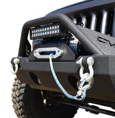DISCONTINUED DV8 Offroad FBSHTB-15 07-18 Jeep Wrangler JK/JL FS-15 Steel Stubby Front Bumper w/ Fog Lights
