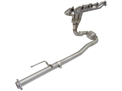DISCONTINUED aFe Power Twisted Steel Header & Connection Pipe (Street) 00-06 Jeep Wrangler (TJ/LJ) I6 4.0L - 48-48020-YC