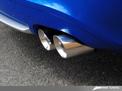 DISCONTINUED AWE Tuning Audi B8 S5 4.2L Track Edition Exhaust System - Polished Silver Tips