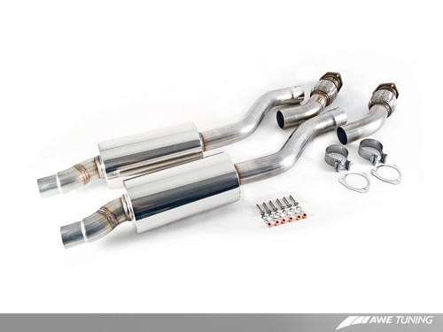 DISCONTINUED AWE Tuning Audi B8 / C7 3.0T Resonated Downpipes for S4 / S5 / A6 / A7