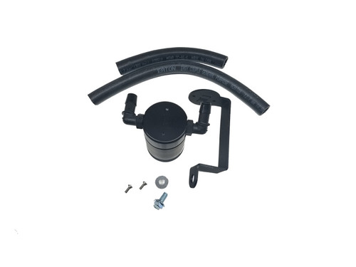 J&L 3061P-B 3.0 Oil Separator Passenger Side Black Anodized for 05-23 Challenger, Charger, Magnum R/T & 300 5.7L HEMI