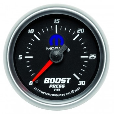 AutoMeter Mopar Stepper Motor 0-30psi Boost Gauge (Black) - 880020 AutoMeter Mopar Stepper Motor 0-30psi Boost Gauge (Black) - 880020