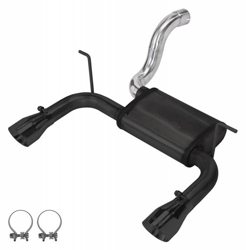 Pypes SJJ24SB Dual Axle Back Exhaust Street Pro Muffler Black Tips