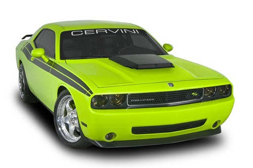 Challenger様 Cervinis 8045 T/A Hood with Matte Black Scoop for 08-23 Challenger