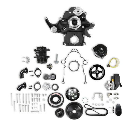 Holley 20-293BK Premium Mid Mount Complete Accessory Drive System
