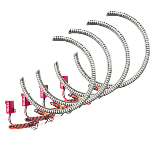 Oracle 1292-003 Surface Mount Headlight Halo Kit Red for 08-14