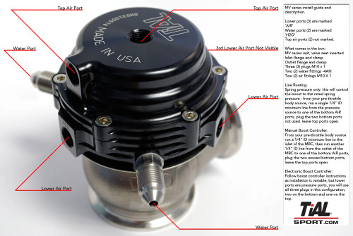 TiALSport 002955 38mm MV-S Wastegate with All Springs & V-Band