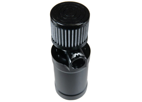 Motion Raceworks 32-101BLK Top Loader Billet Oil Catch Can Single
