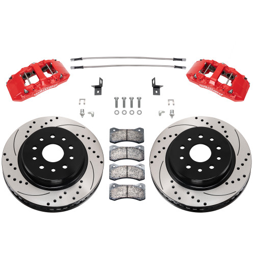 Wilwood 140-17274-DR AERO6-DM Direct-Mount Front Brake Kit Drilled