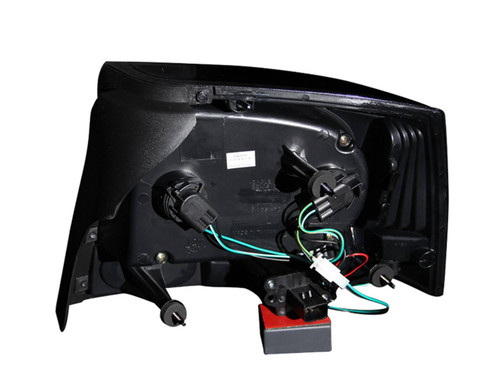 ANZO USA 321229 LED Tail Lights Black Dark Smoke Lens for 06-08