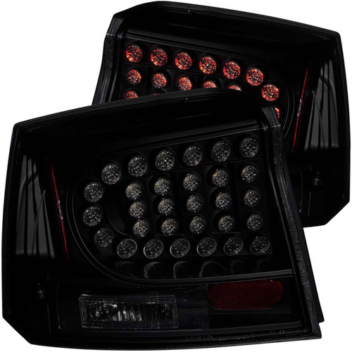 ANZO USA 321229 LED Tail Lights Black Dark Smoke Lens for 06-08