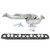 JBA 1527SJS 1-1/2" Shorty Header Silver Ceramic for 00-06 Jeep Wrangler TJ & Unlimited TJ 4.0L