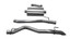 CORSA 21061 Sport Cat-Back Turn Down Tip for 20-24 Jeep Gladiator JT 3.6L