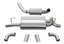 CORSA 21015 Touring Axle-Back Turn Down Polished Tips for 18-24 Jeep Wrangler JL 2.0/3.6L