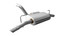 CORSA Performance Touring Axle-Back Turn Down Polished Tips for 18-Current Jeep Wrangler JL & Wrangler JL 2.0/3.6L - 21015