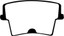 EBC 05-23 Charger & Chrysler 300 2.7/3.5/3.6L Greenstuff Rear Brake Pads - DP21722