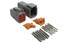 DISCONTINUED Haltech Matching Set of Deutsch DTM-6 Connectors 7.5 Amp Plug & Pins