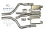 JBA 40-1671 3" Stainless Steel Cat Back Exhaust System for 15-20 Challenger SRT & SRT Hellcat